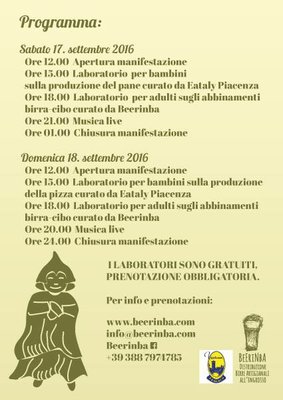 Lievitazioni 2016 programma