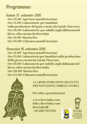 Lievitazioni 2016 programma