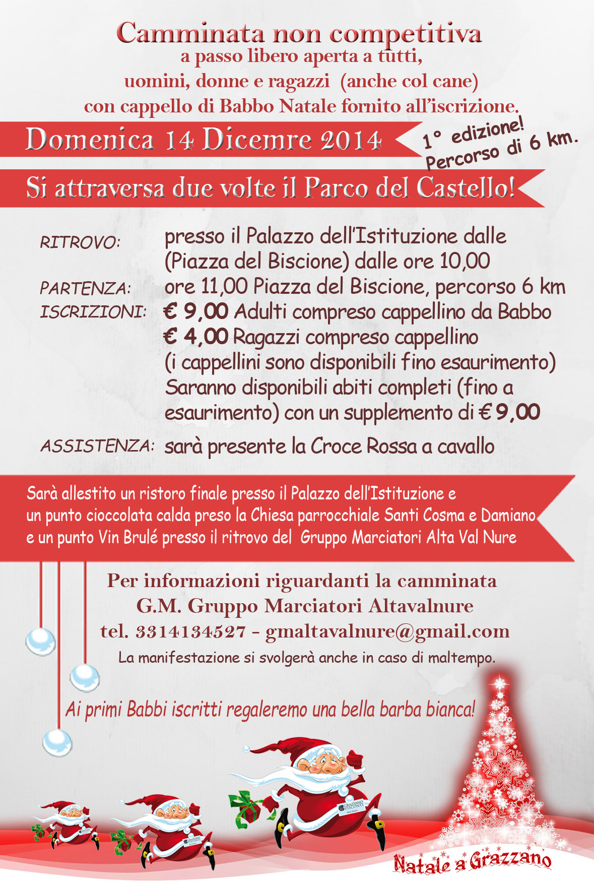 Programma Cammianta dei Babbi Natale