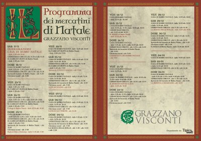Natale di Grazzano Programma 2018