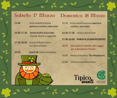 San Patrizio 2018 Programma